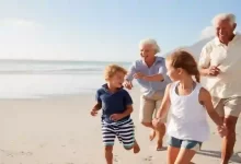 2 Grandparents kids beach Shutterstock ©Monkey Business Images