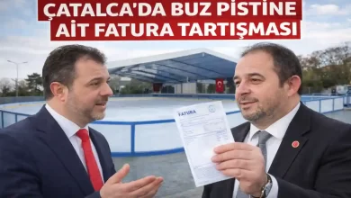 Catalcada Buz Pistine Ait Fatura Tartismasi